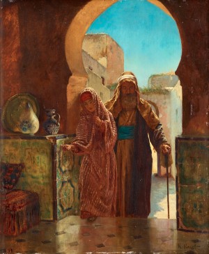 Entering the palace